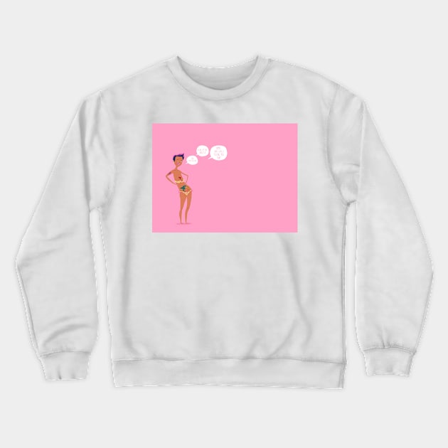 Cool Granny Crewneck Sweatshirt by rocioalb